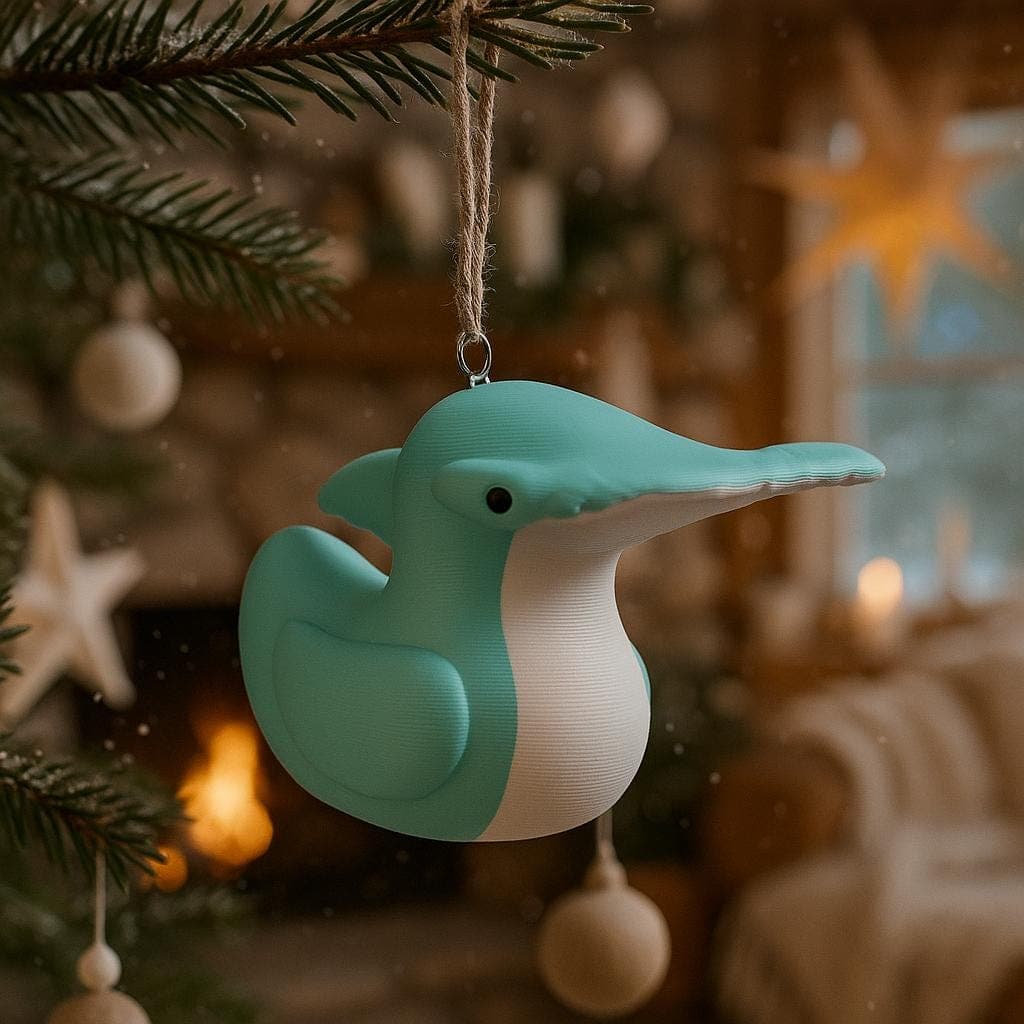 Tree Decoration - Hammerhead Shark Duck Figurine: 3D Printed Desk Decor